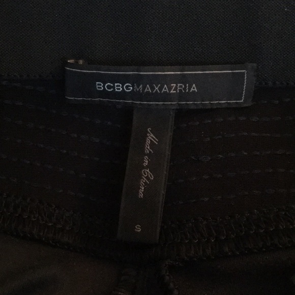 BCBG Stetch Riding Style Moto Leggings. Faux Leather and knit. Size Small. - Picture 11 of 13